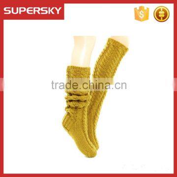 W003 Extra Long Cotton Rich Hand Knitted Walking Sock