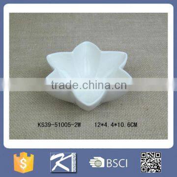 Kinsheng Hotsale White Ceramic Six Petals Bowls 2016 photo-4