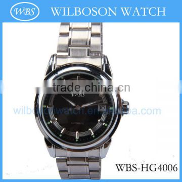 Stainless steel case back luxury watch for men