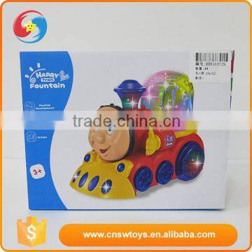 Promotional cute cartton plastic light and music kids car toy automatic