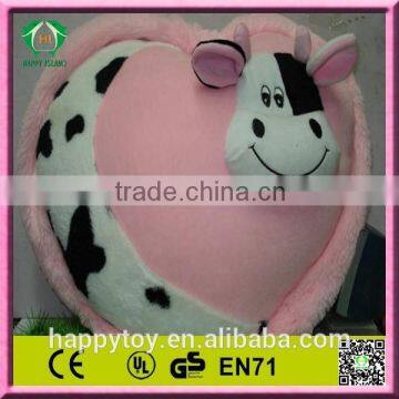 Hot!!! HI CE 2015 lovely Promotional cute character cow throw pillow