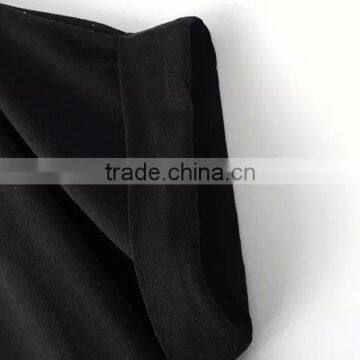 2016 Manufacturer China Wholesale Clothing Round Collar Black Mini Short t Shirt for Girls Loose Designs photo-6