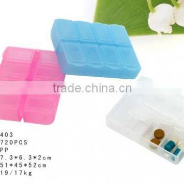 Weekly Pill holder/Pill cover/Pill case with 8 compartments for Children