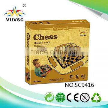 Latest Product OEM Design Funny Wooden Travel Chess Set Made in China