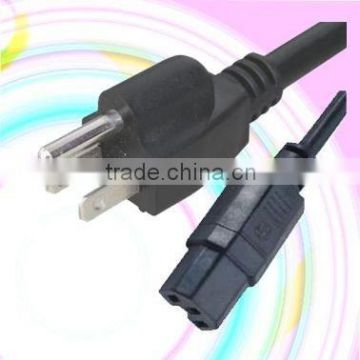 Nema 5-15P plug to IEC C15 power cord