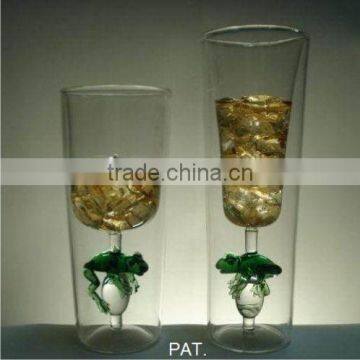 Borosilicate Double Wall Frog Glass