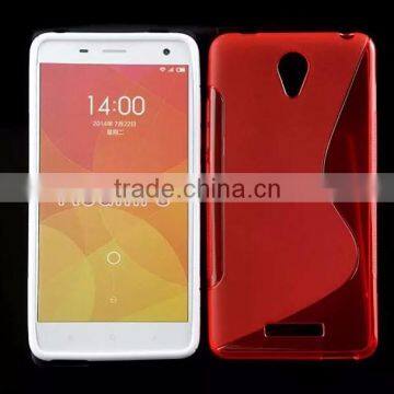 2015 fashion mix color waterproof S-line TPU case for Xiaomi Redmi 3