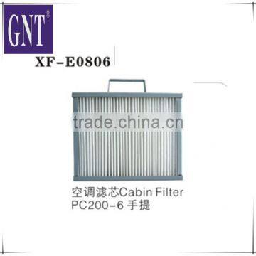 excavator cabin filter for PC200-6 portable