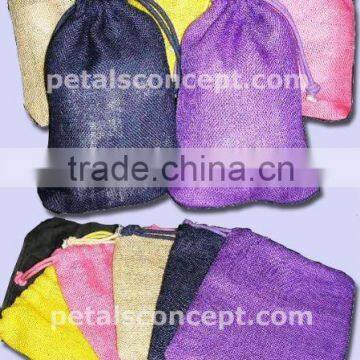 Recyclable Jute Drawstring Jewellery packaging Pouch