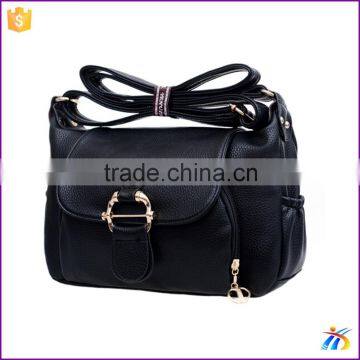 2016 wholesale fashion black shoulder bag for mom shoulder handbags