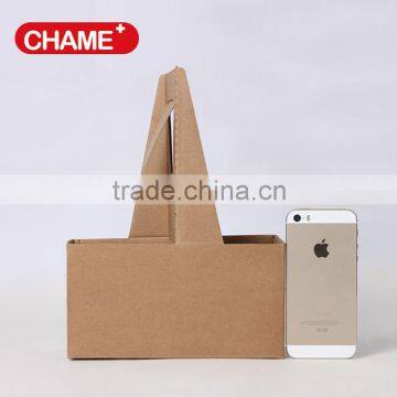 Wholesale High Quality Take Away Paper Cup Carrier Tray Holder Corrugated Paper Material