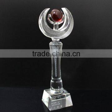 2016 New Crystal Glass Products Red Ball Trophy photo-5