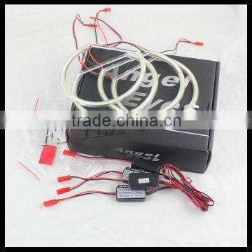 cob angel eyes halo ring car projector retrofit white cob led angel eyes for bmw e46