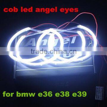 COB Angel Eyes Auto Halo Rings COB Angel Eye Car Headlight Motorcycle White Red Yellow Blue 12V Led angel eyes for bmw e39