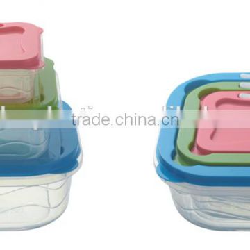 Green and recycled plastic kids school lunch box in set