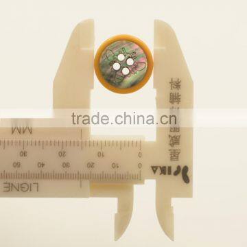 Customized Engraved Plastic and Natural Shell Combination Button