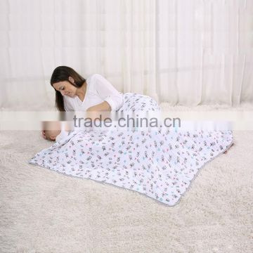 Breathable infant 100% cotton muslin wrap muslin swaddle blanket