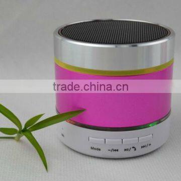 S09 Mini Portable Wireless Bluetooth 4.0 Speaker Speakers Hi Fi Music Player With Tree Rings of LED Light