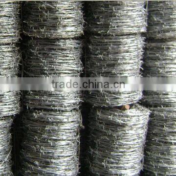 galvanized barbed wire/PVC coated barbed wire/barb wire fencing(Factory)