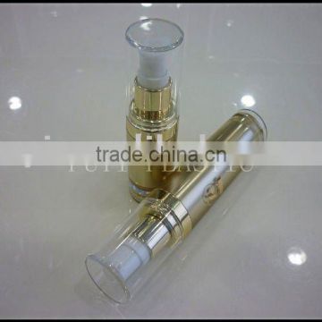 Oval Shaped Acrylic Lotion Pump Bottles for Cosmetic Packaging