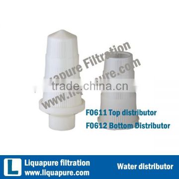 1" fleck top and bottom water distributor for 818, 835, 844, 1054, 1252 frp tank