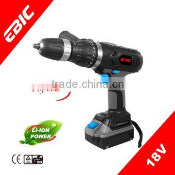 18V Li-ion Battery 1 Speed Mechanical Cordless Impact Drill/Power Tool (WTK018La)