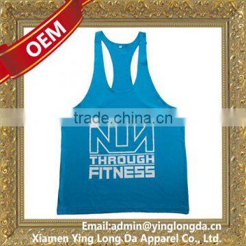 high quality cotton mens tank top gym