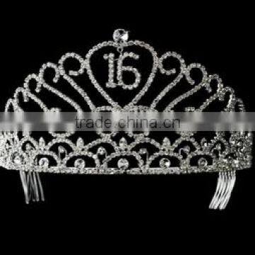 Sweet 16 Crystal Tiara and crown