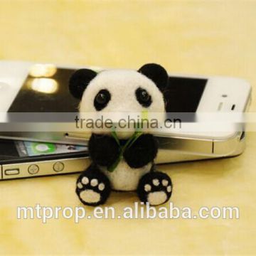 Handemade Panda Mobile Phone Chain Material Package