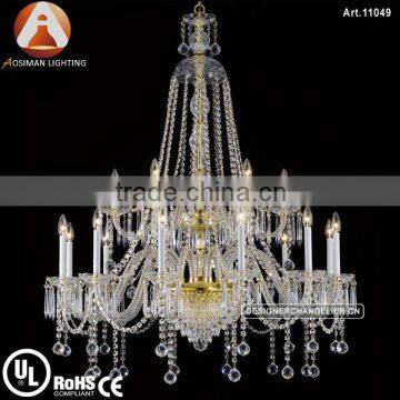 24 Light New Bohemian Style Crystal Lamp with Clear Crystal