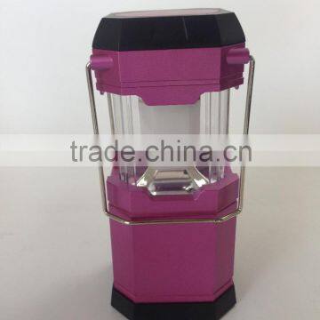 6 LED extendable camping lantern with metal handle