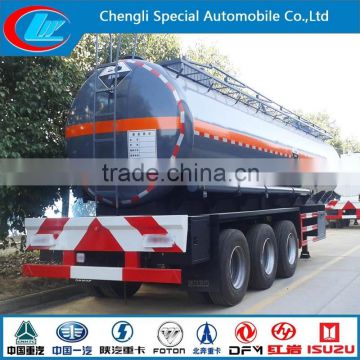 Low price chemical tank truck,China direct factory semi trailer,Carbon steel chemical tanker truck for HCl