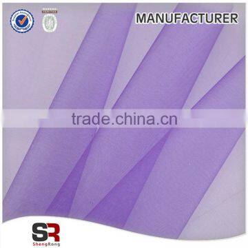 100% nylon glass organza fabric rolls for recycable flower wrapper