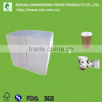 food grade waterproof cup paper with single poly coated