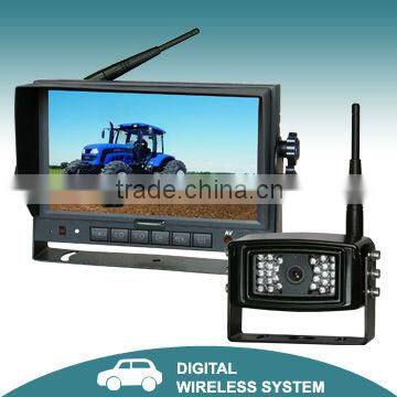 7 inches 2.4 GHz digital wireless farm cctv systems(monitor and camera) for vehicle