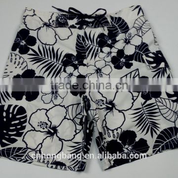 men's board shorts with 100% polyester sublimation print fabric