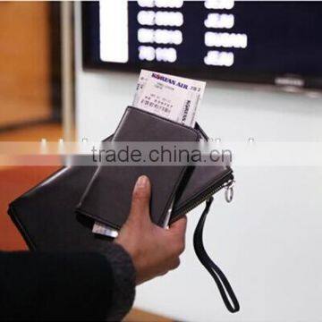 High-quality Portable Leather Passport Holder With Custom Customized Logo, Simple Style Passport Cover photo-5
