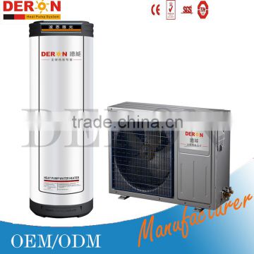 China deron air source split mini heat pump water heater for house hot water