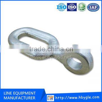 Overhead Pole Line Hardware / Galvanized Ball Eye ZH Type Clevis Steel Forged Extension rings