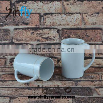 2015 High-end Porcelain Mug 11oz Ceremiac Mug Decorated in Gold