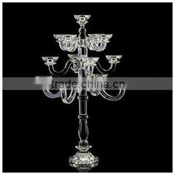 13 lights crystal standing candelabra