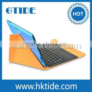Micro 5 Pogo Pin Keyboard Touchpad With Leather Case For Win 8 Tablet PC photo-2