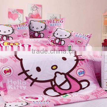 2014 fashion style kids bedding set,hello kitty bedding set