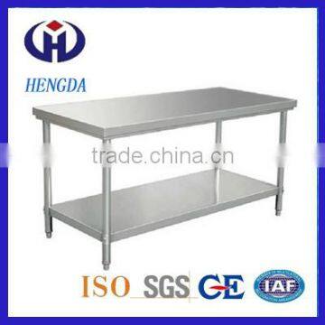 Economy Commercial 2 Tiers Stainless Steel Bench Work Table with Under Shelf