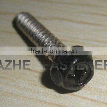 high qualty hex washer PH tapping screw powder sprayed SS