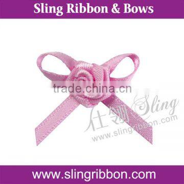 Low MOQ Handmade Ribbon Flower Mini Satin Bows