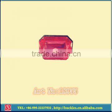 manufacture shoe rhinestone buckle, actagon stone shoe buckle, fashion metal decoration for shoes