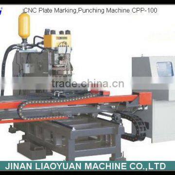 CPP-100 CNC Plate Marking&Punching Line/CNC Punching Machine/Punchig Machine cnc plate drilling machine