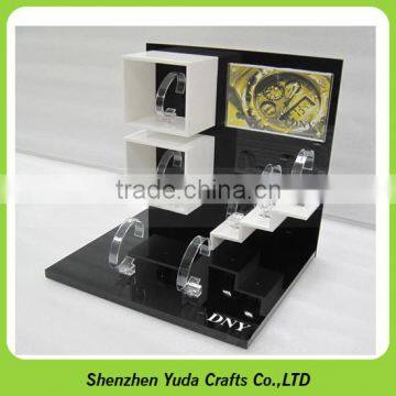 Orange Color Mdf Watch Display Acrylic Wrist Watch Holder Stand photo-2