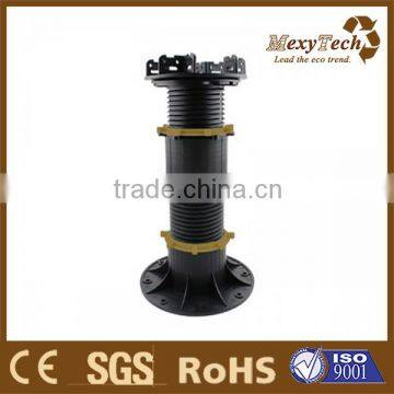 adjustable pedestal for raised flooring and roof top decking